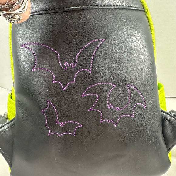 Loungefly Disney Parks NBC Oogie Boogie Mini Backpack Green Glow In The Dark main image 8